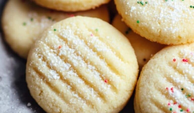 Buttery shortbread cookies with sugar crystals – Shortbread Cookies Recipe